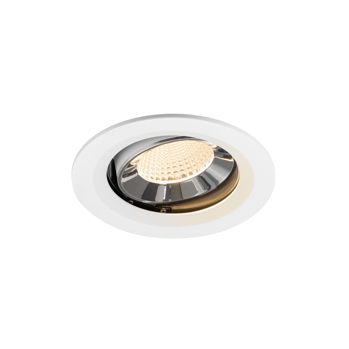 SLV NUMINOS Numinos® Move M, white/chrom recessed ceiling light 2700 K 40°