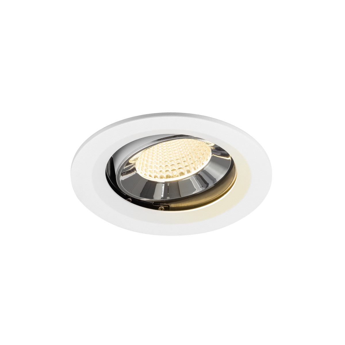 SLV NUMINOS Numinos® Move M, white/chrom recessed ceiling light 3000 K 40°
