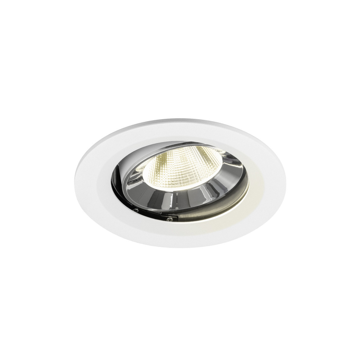SLV NUMINOS Numinos® Move M, white/chrom recessed ceiling light 4000 K 20°