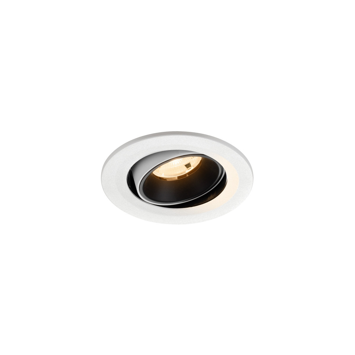 SLV NUMINOS Numinos® Move S, white/black recessed ceiling light 2700 K 20°