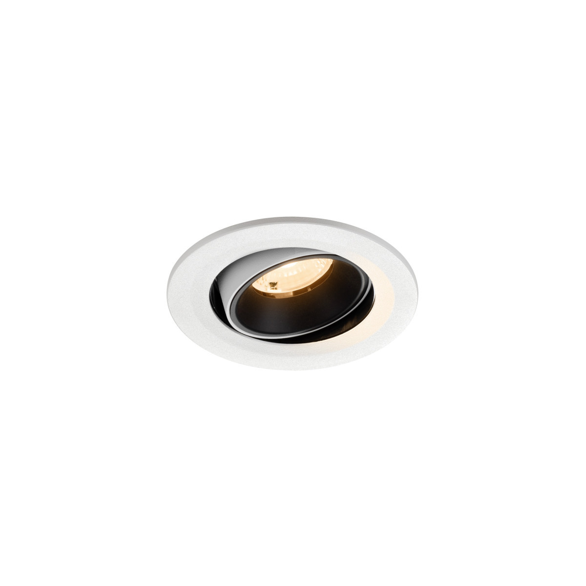 SLV NUMINOS Numinos® Move S, white/black recessed ceiling light 2700 K 40°