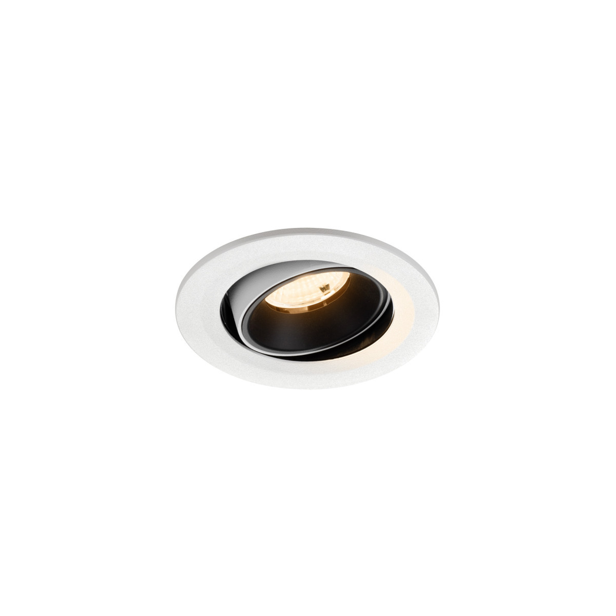 SLV NUMINOS Numinos® Move S, white/black recessed ceiling light 2700 K 55°