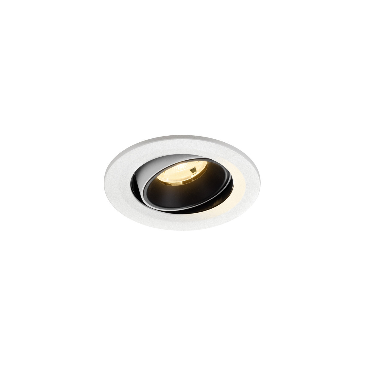 SLV NUMINOS Numinos® Move S, white/black recessed ceiling light 3000 K 20°
