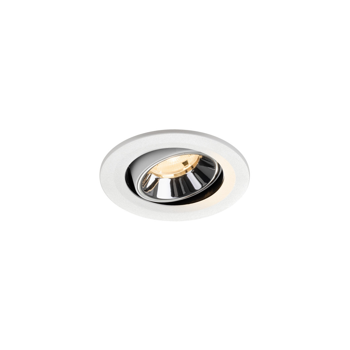 SLV NUMINOS Numinos® Move S, white/chrom recessed ceiling light 2700 K 20°