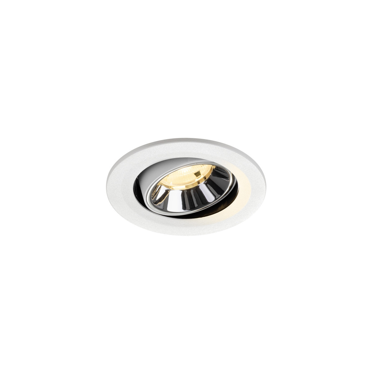 SLV NUMINOS Numinos® Move S, white/chrom recessed ceiling light 3000 K 20°