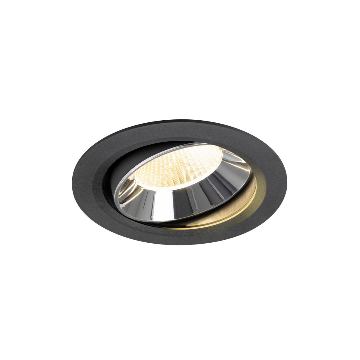 SLV NUMINOS Numinos® Move XL, black/chrome recessed ceiling light 3000 K 40°
