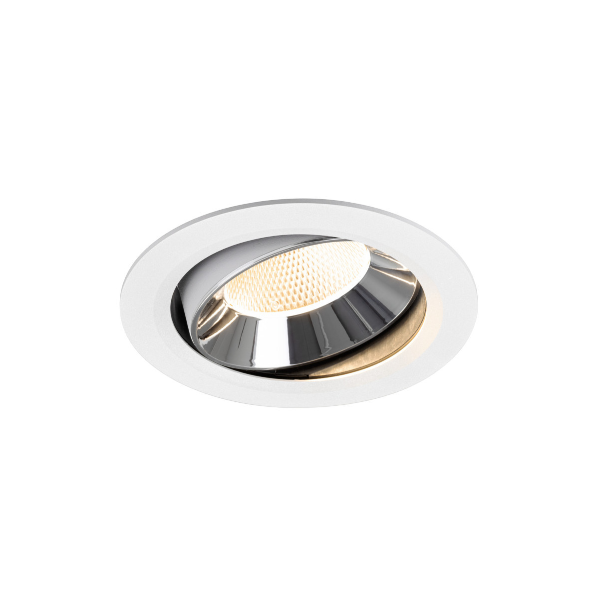 SLV NUMINOS Numinos® Move XL, white/chrom recessed ceiling light 2700 K 20°