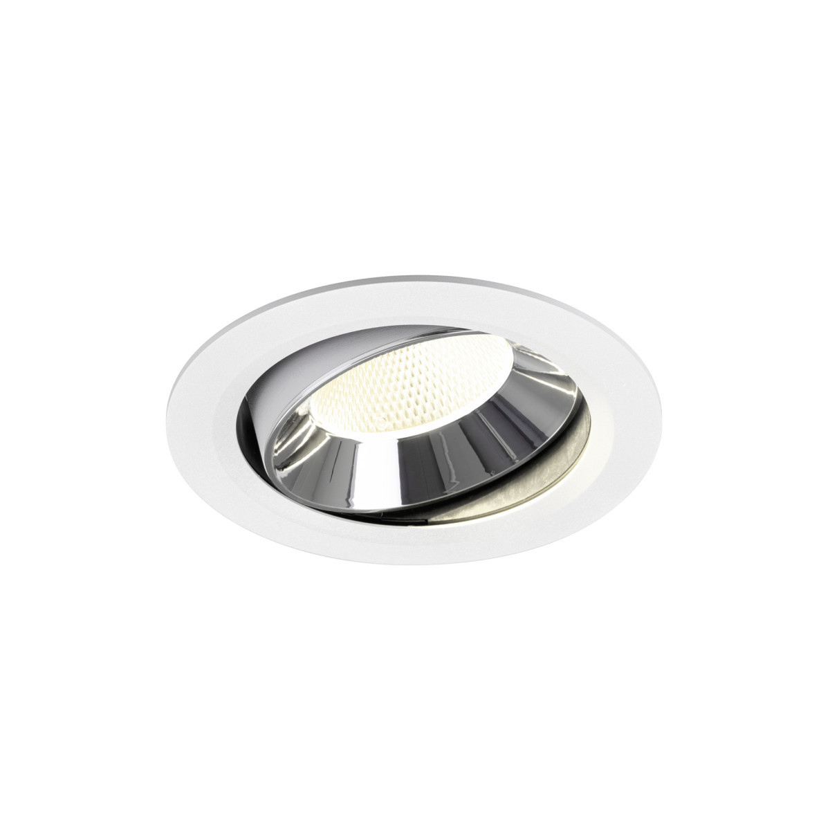 SLV NUMINOS Numinos® Move XL, white/chrom recessed ceiling light 4000 K 20°