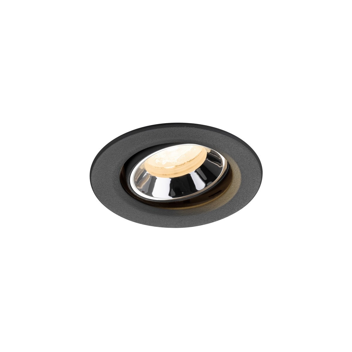 SLV NUMINOS Numinos® Move XS, black/chrome recessed ceiling light 2700 K 40°