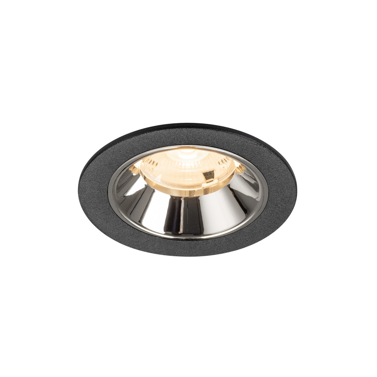 SLV NUMINOS Numinos® S, black/chrome recessed ceiling light 2700 K 20°