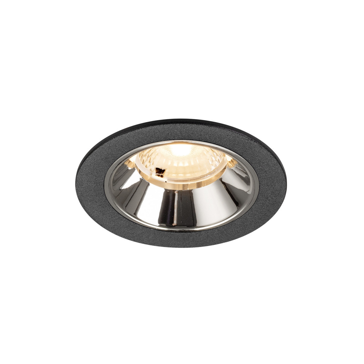 SLV NUMINOS Numinos® S, black/chrome recessed ceiling light 2700 K 40°