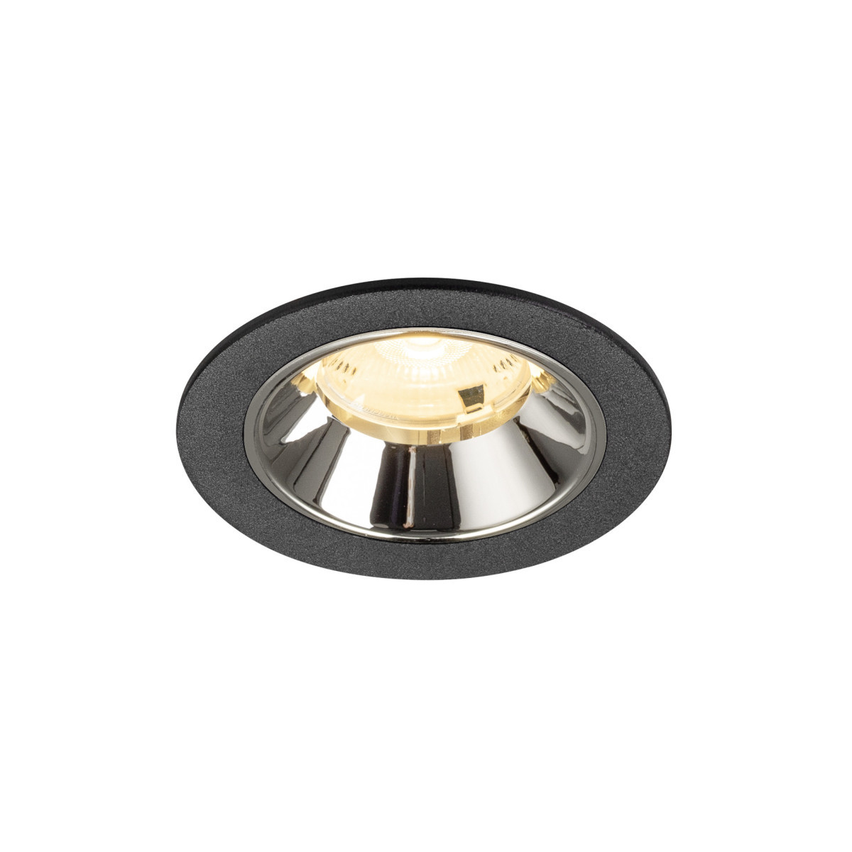 SLV NUMINOS Numinos® S, black/chrome recessed ceiling light 3000 K 20°