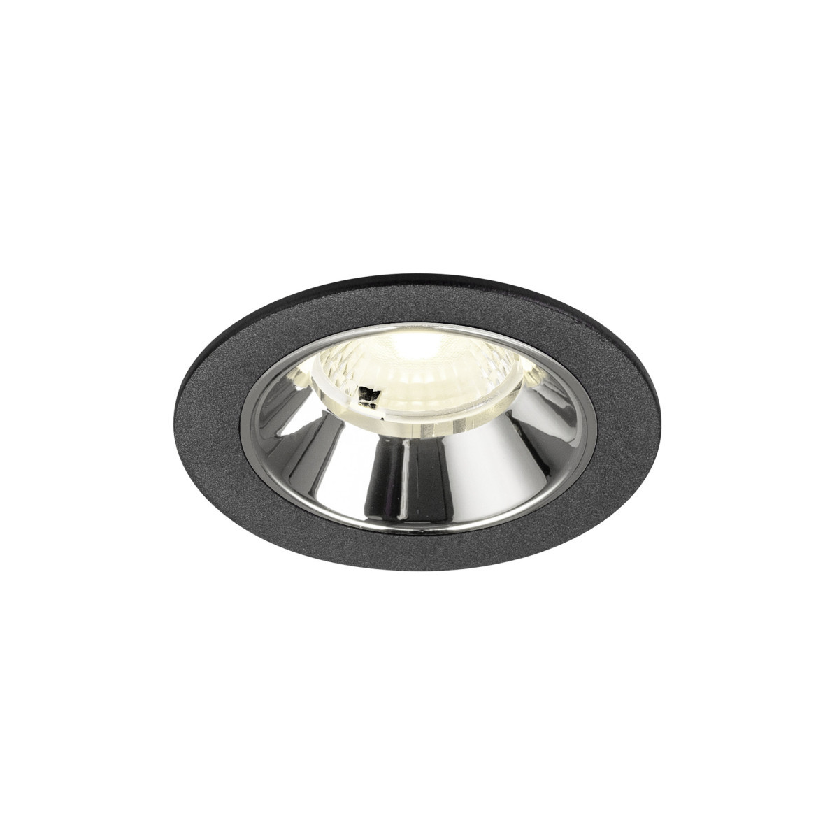 SLV NUMINOS Numinos® S, black/chrome recessed ceiling light 4000 K 40°