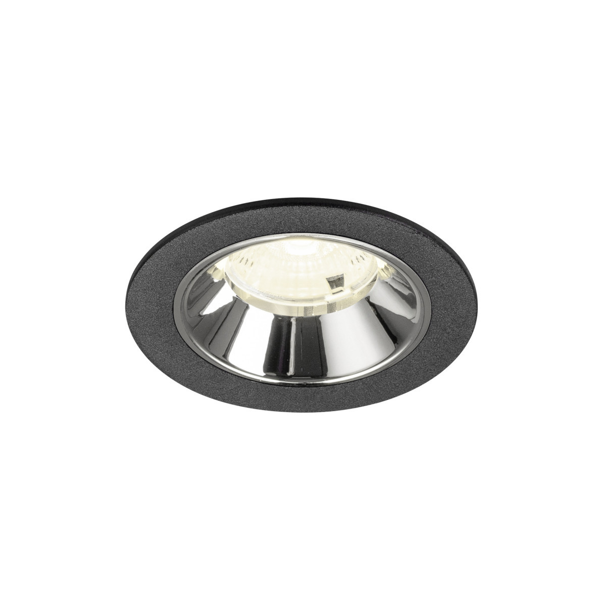 SLV NUMINOS Numinos® S, black/chrome recessed ceiling light 4000 K 55°