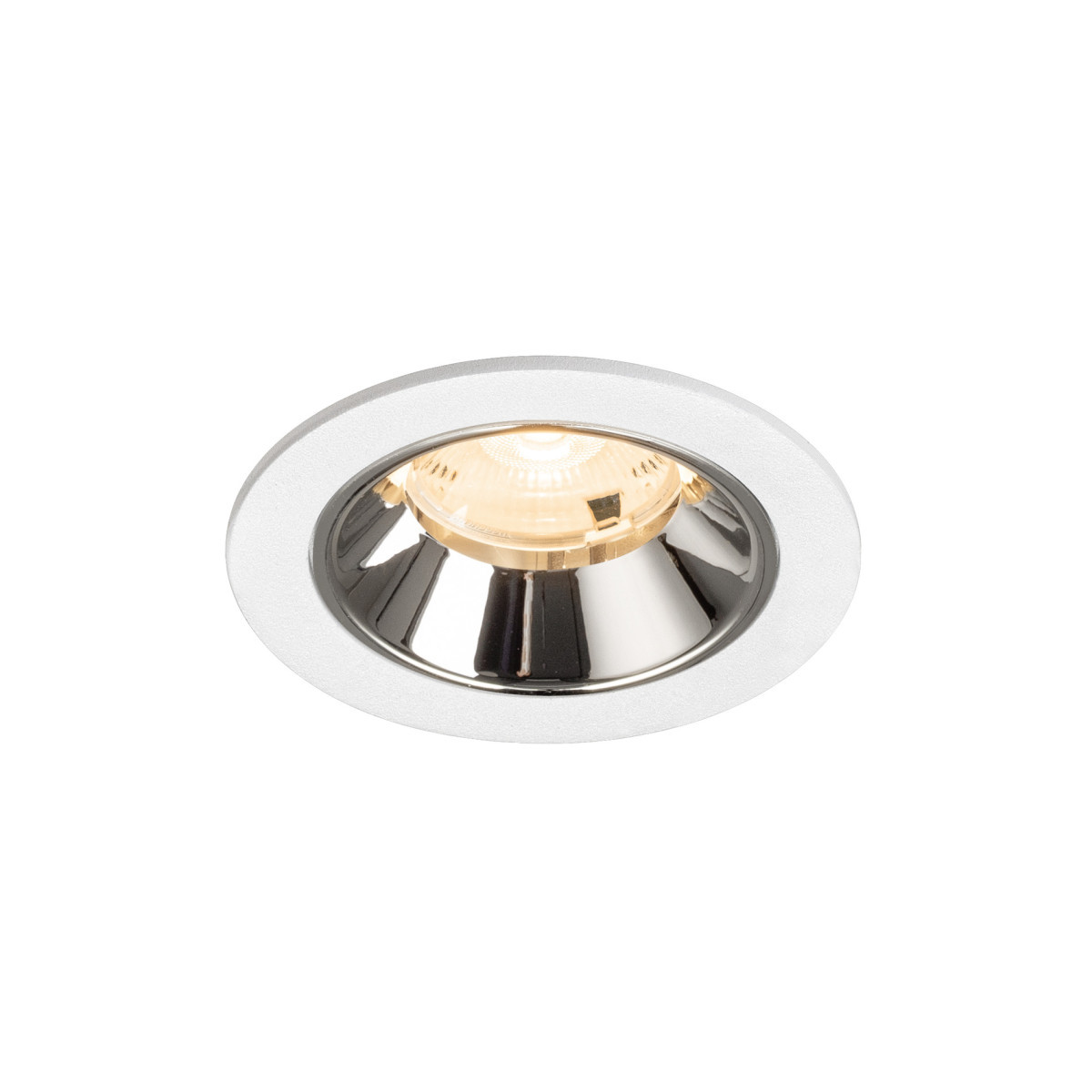 SLV NUMINOS Numinos® S, white/chrom recessed ceiling light 2700 K 20°