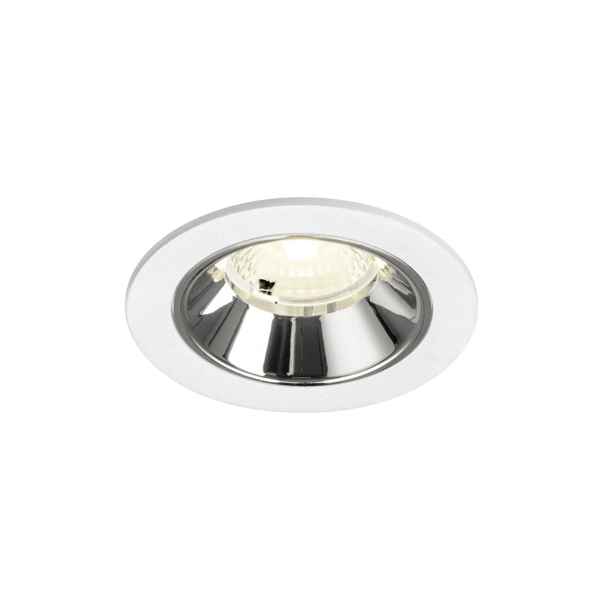 SLV NUMINOS Numinos® S, white/chrom recessed ceiling light 4000 K 40°