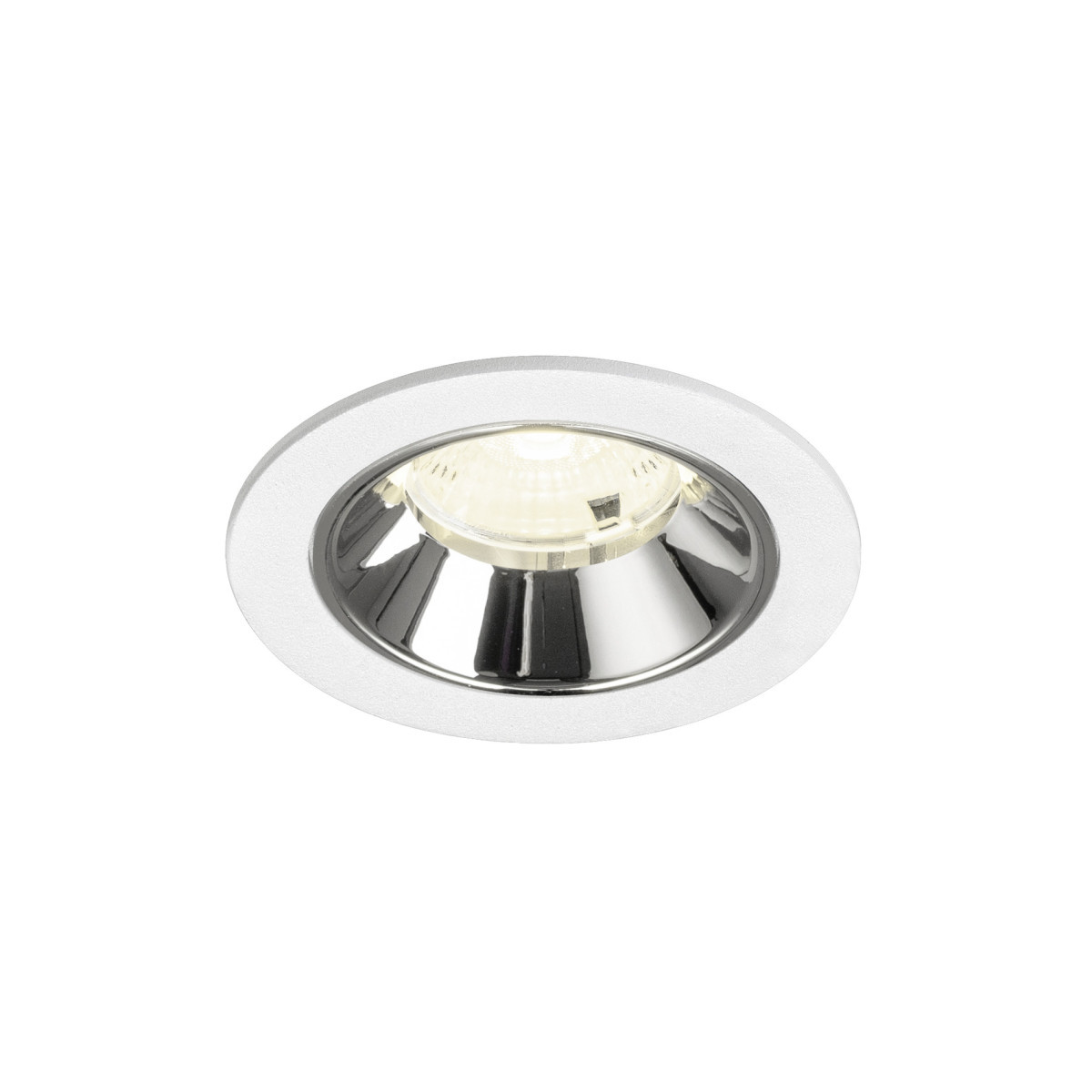 SLV NUMINOS Numinos® S, white/chrom recessed ceiling light 4000 K 55°