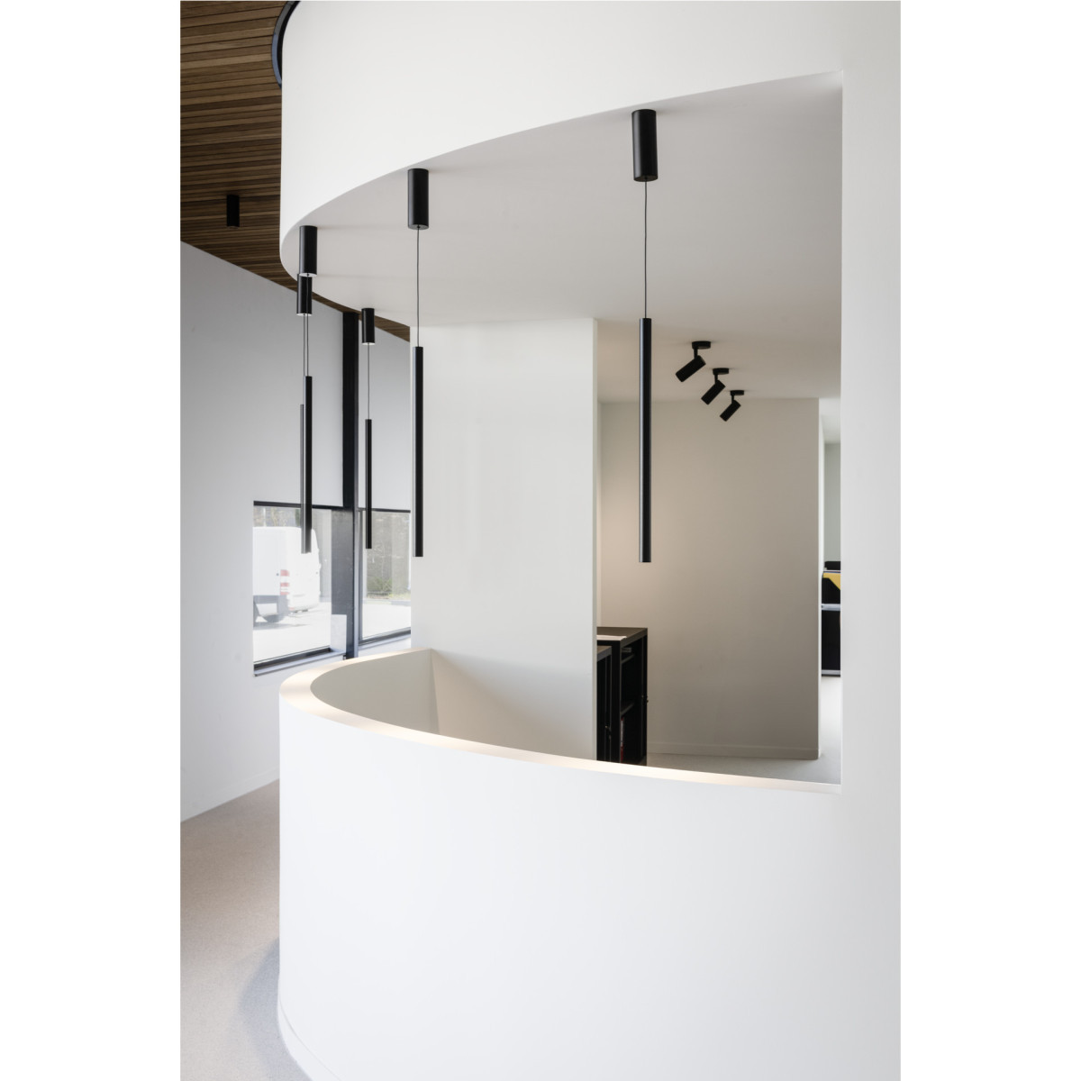 SLV NUMINOS Numinos® Spot phase M, indoor led plafondopbouwlamp zwart/zwart 3000 K