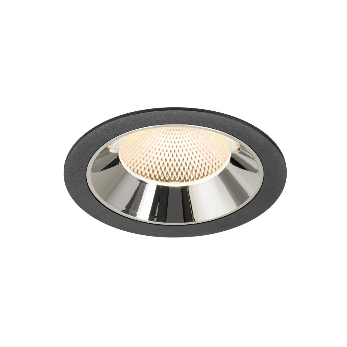 SLV NUMINOS Numinos® XL, black/chrome recessed ceiling light 2700 K 40°