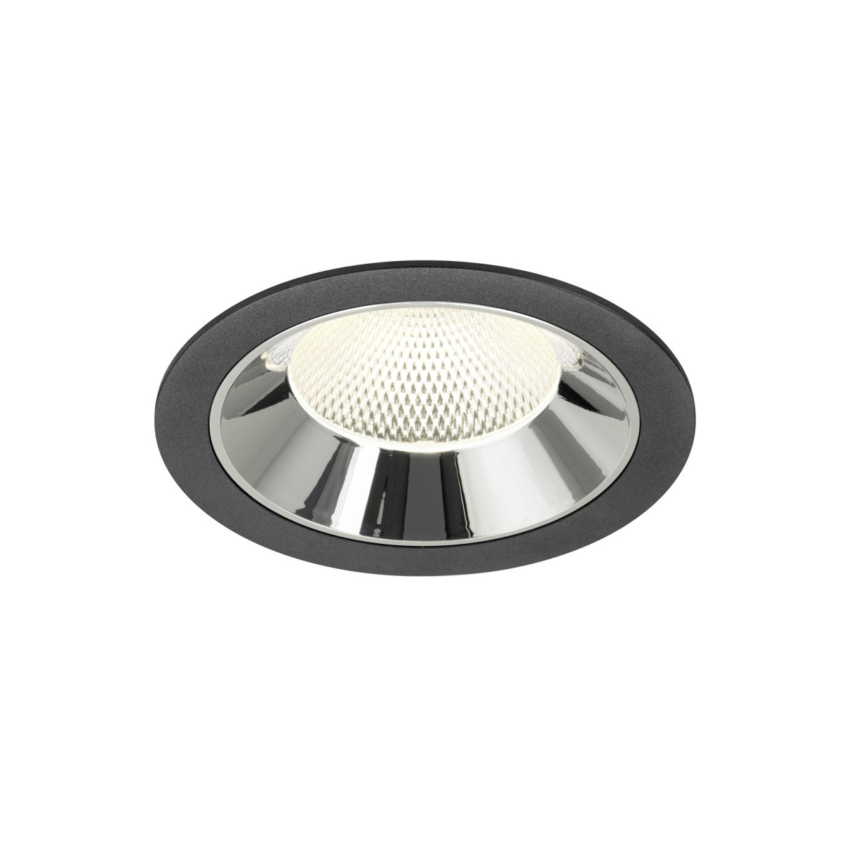 SLV NUMINOS Numinos® XL, black/chrome recessed ceiling light 4000 K 40°
