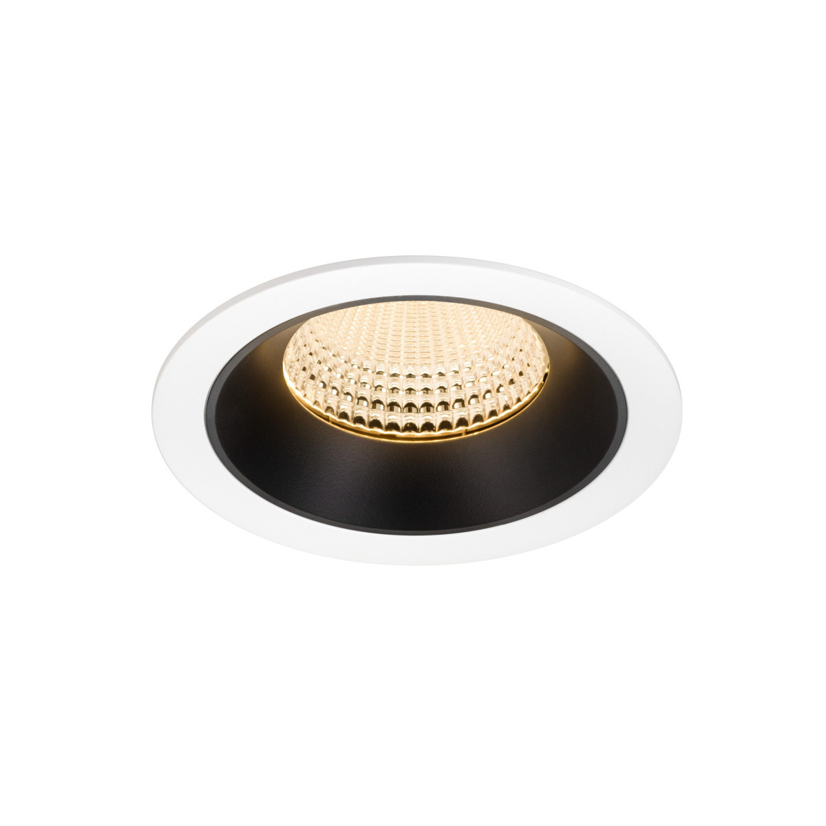 SLV NUMINOS Numinos® XL, white/black recessed ceiling light 2700 K 55°