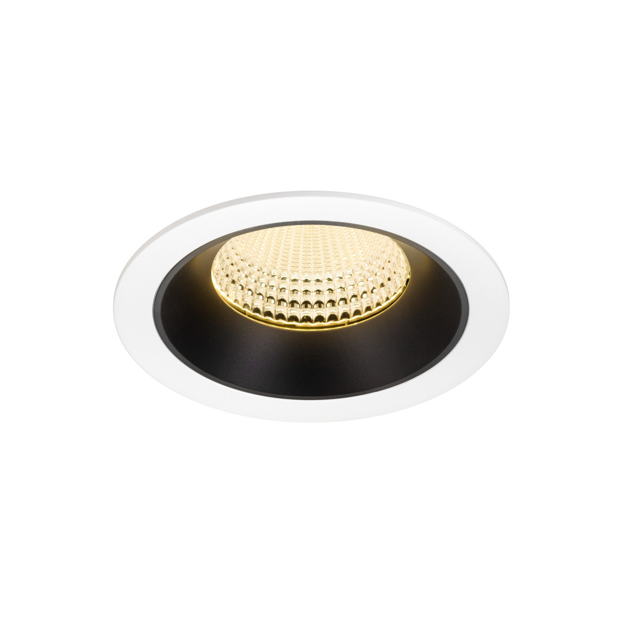 SLV NUMINOS Numinos® XL, white/black recessed ceiling light 3000 K 55°