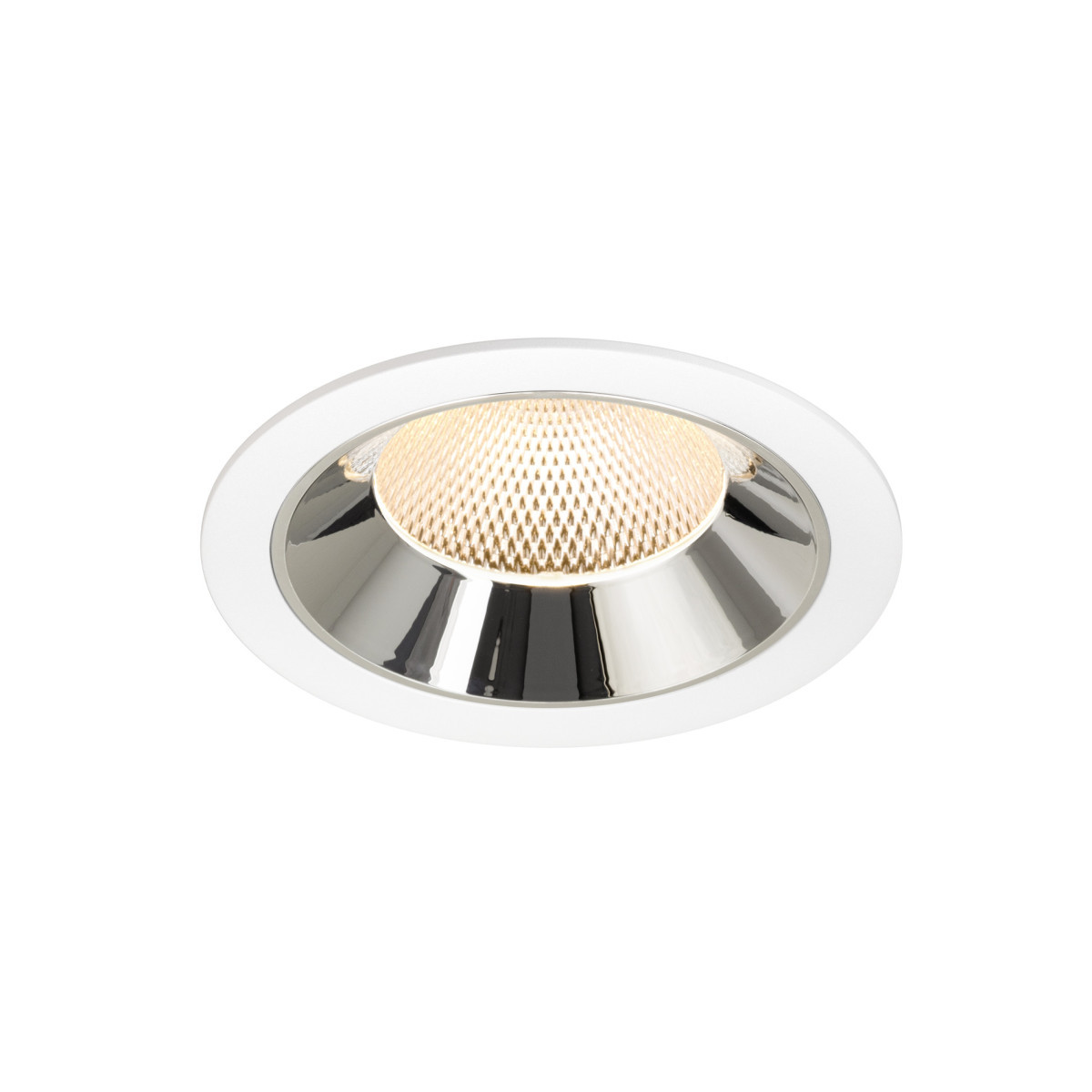 SLV NUMINOS Numinos® XL, white/chrom recessed ceiling light 2700 K 40°