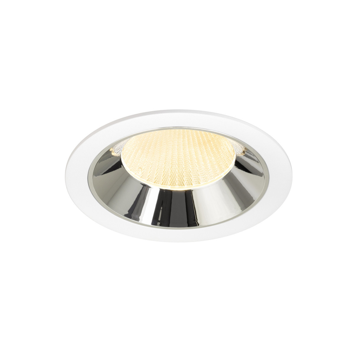 SLV NUMINOS Numinos® XL, white/chrom recessed ceiling light 3000 K 20°