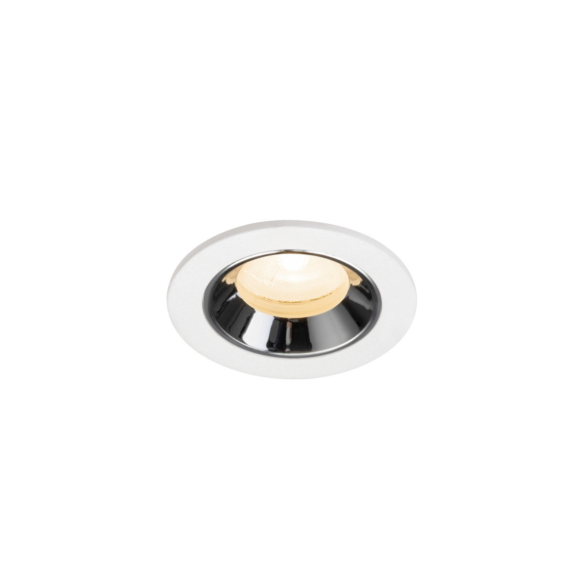 SLV NUMINOS Numinos® XS, white/chrom recessed ceiling light 2700 K 20°