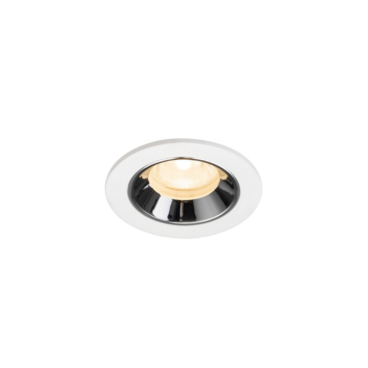 SLV NUMINOS Numinos® XS, white/chrom recessed ceiling light 2700 K 40°