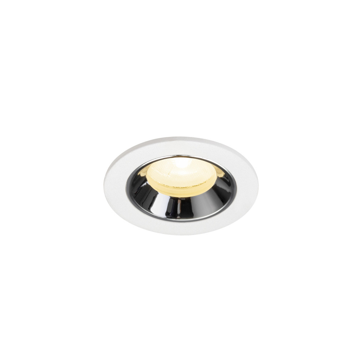 SLV NUMINOS Numinos® XS, white/chrom recessed ceiling light 3000 K 20°