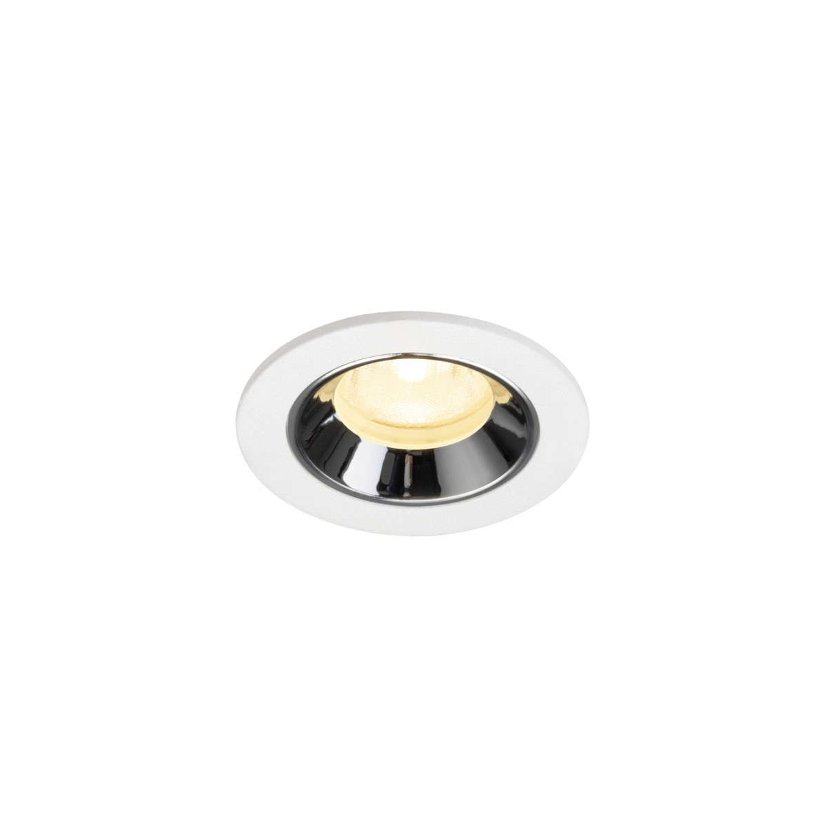 SLV NUMINOS Numinos® XS, white/chrom recessed ceiling light 3000 K 40°