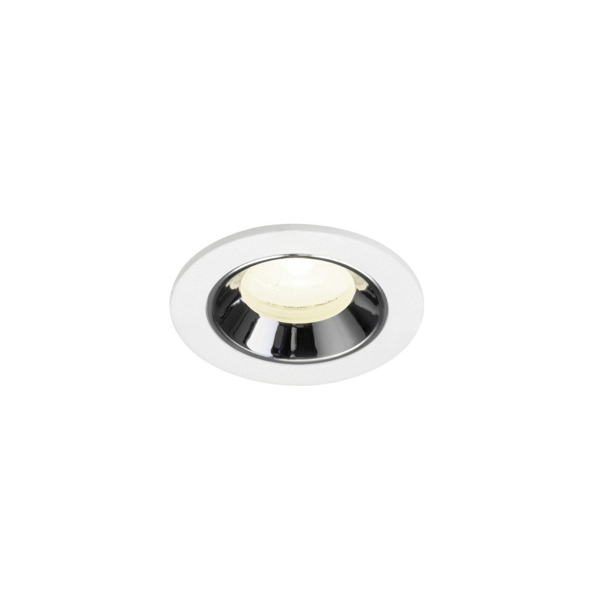 SLV NUMINOS Numinos® XS, white/chrom recessed ceiling light 4000 K 20°