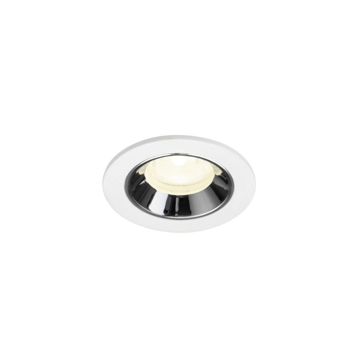 SLV NUMINOS Numinos® XS, white/chrom recessed ceiling light 4000 K 40°
