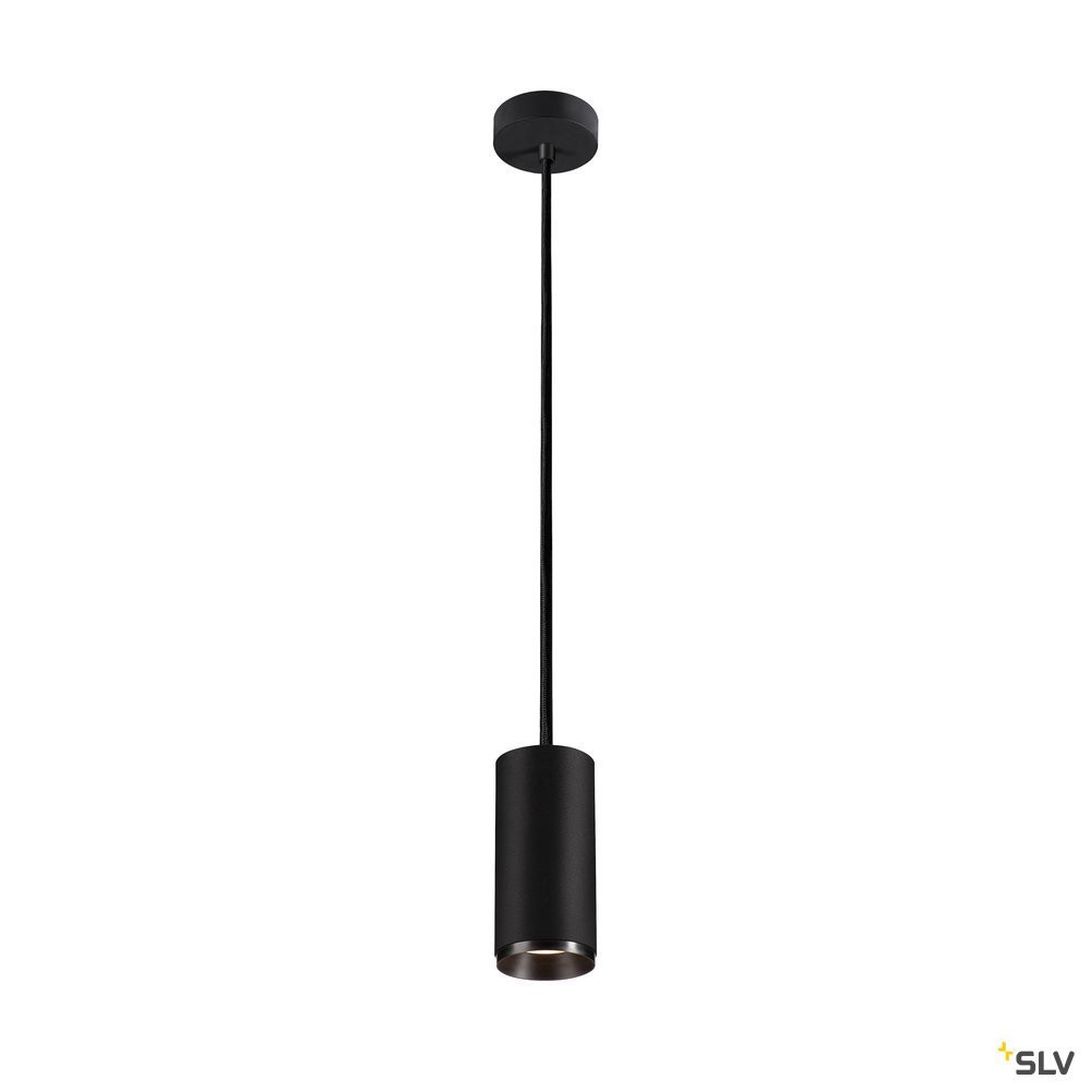 SLV NUMINOS Numinos® PD dali M, indoor led pendellamp zwart/zwart 4000 K 36°