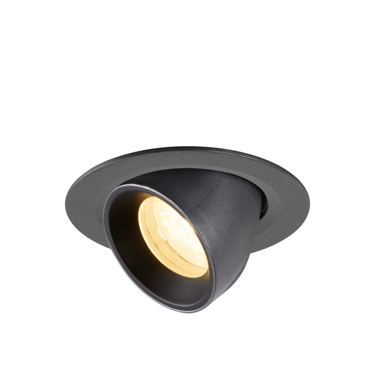 SLV NUMINOS Numinos® Gimle XS, plafondinbouwarmatuur 3000K, 40°, ip20, rond, zwart