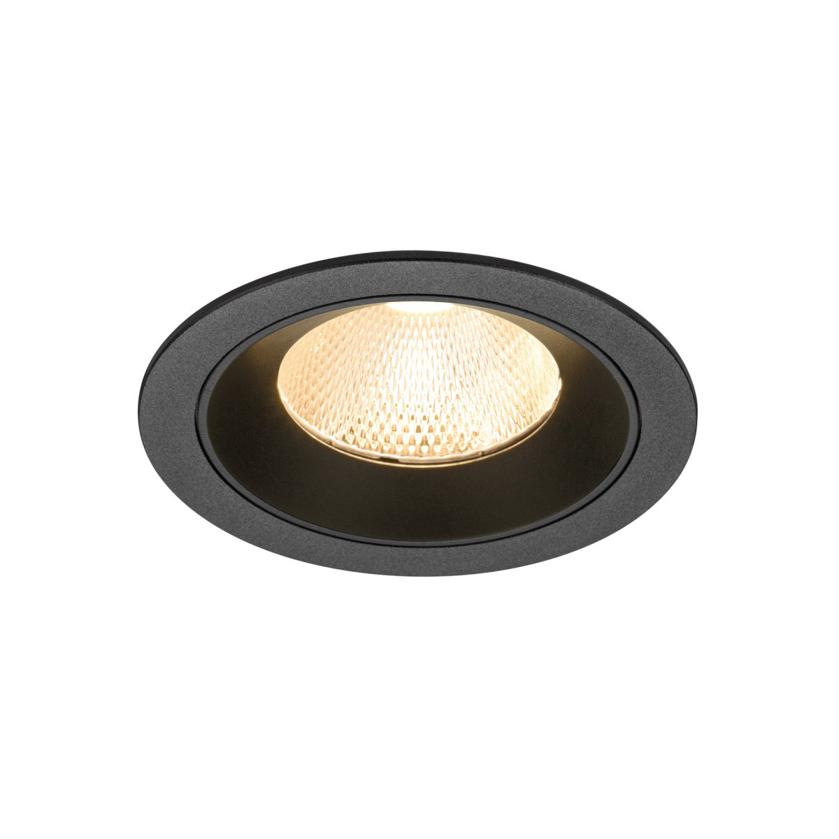 SLV NUMINOS Numinos® L, plafondinbouwarmatuur, 2700 K, 20°, ip20, rond, zwart