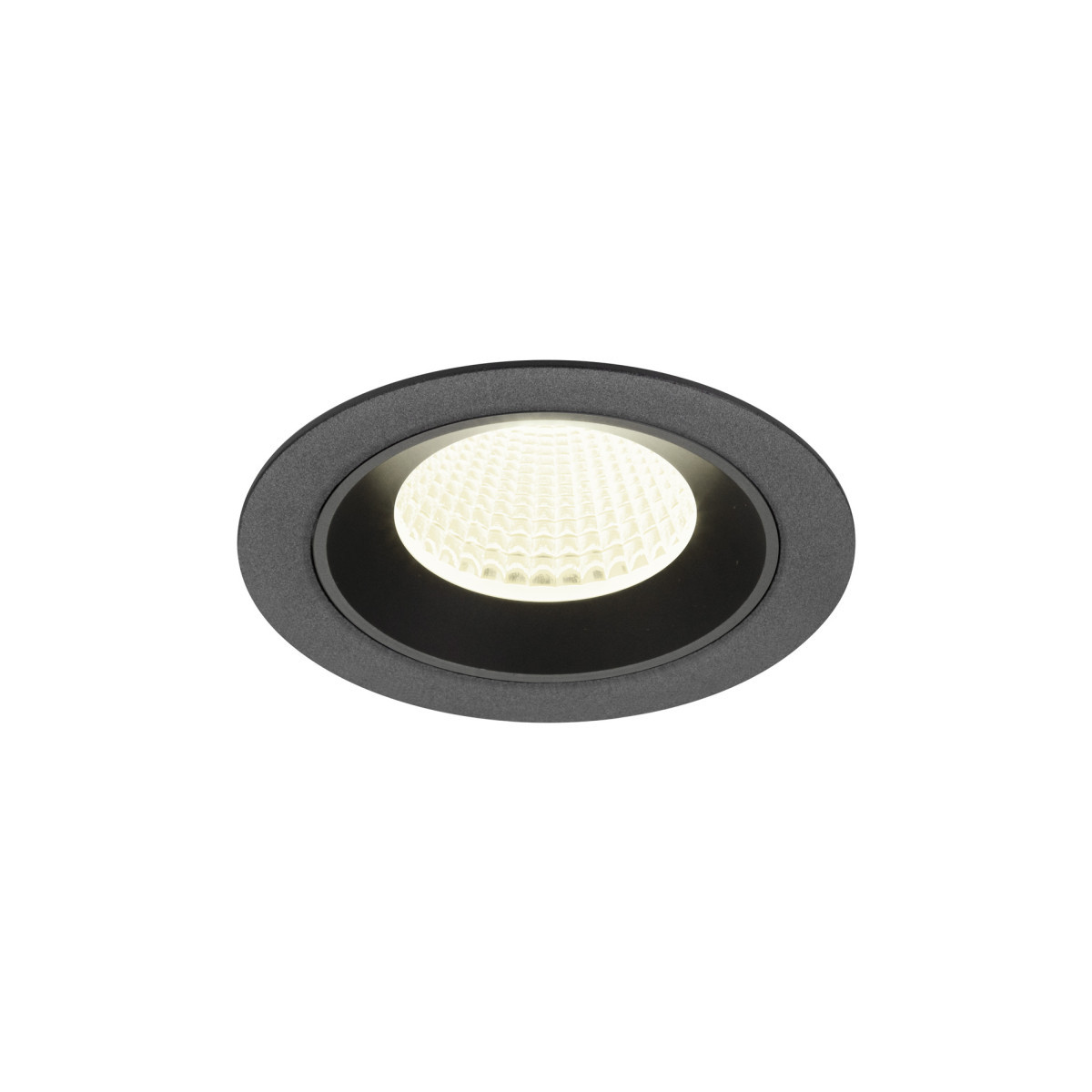 SLV NUMINOS Numinos® M, plafondinbouwarmatuur 4000K, 40°, ip20, rond, zwart