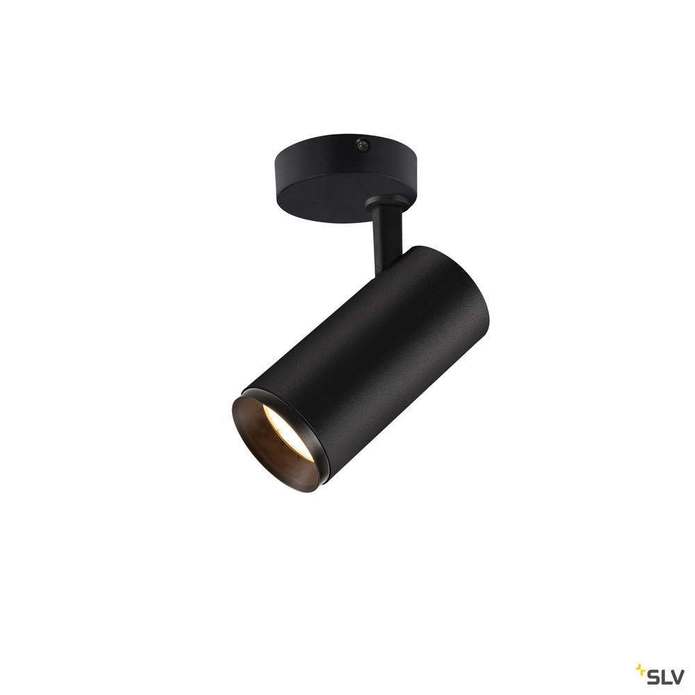 SLV NUMINOS Numinos® Spot dali M, indoor led plafondopbouwlamp zwart/zwart 3000 K