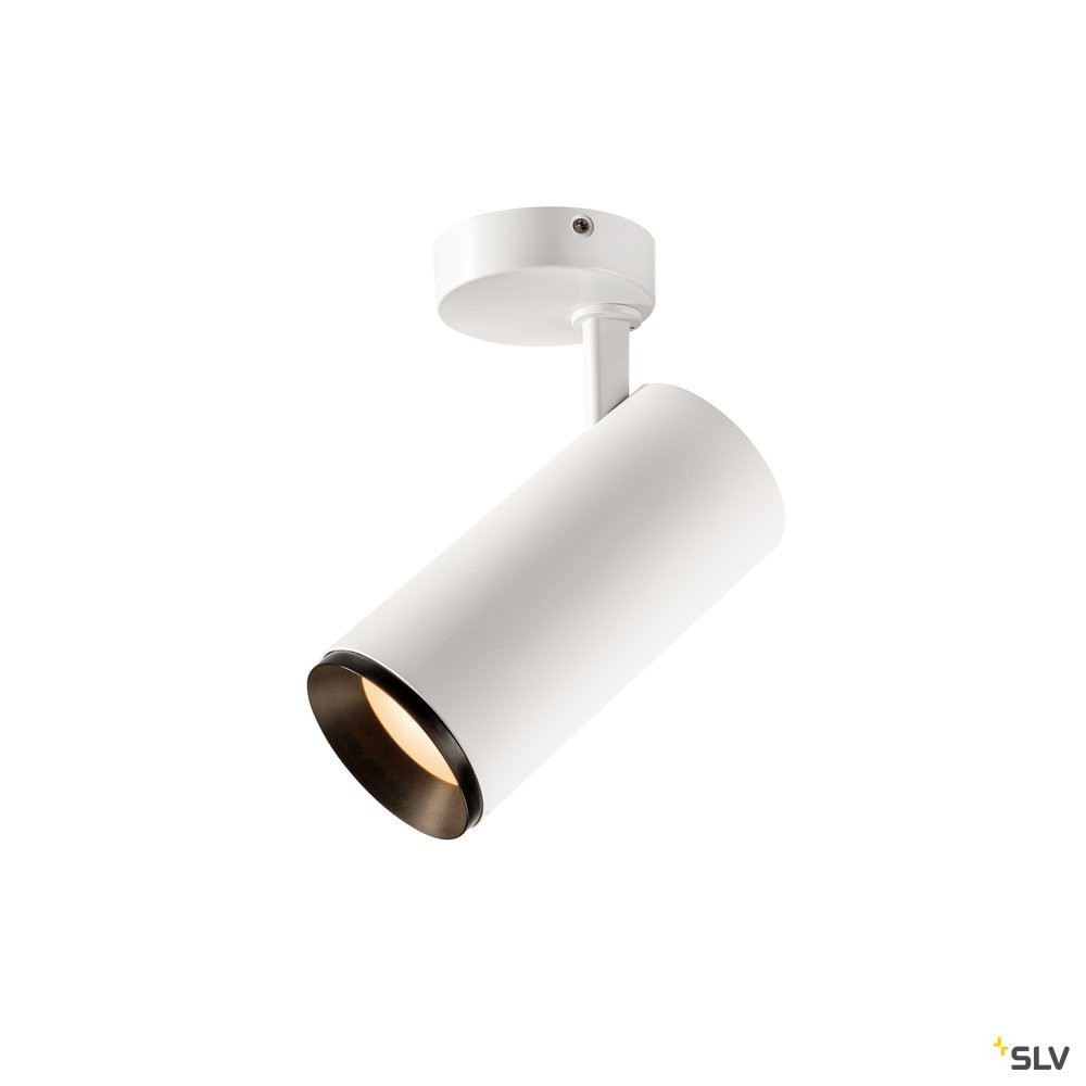 SLV NUMINOS Numinos® Spot phase L, indoor led plafondopbouwlamp wit/zwart 3000 K 3