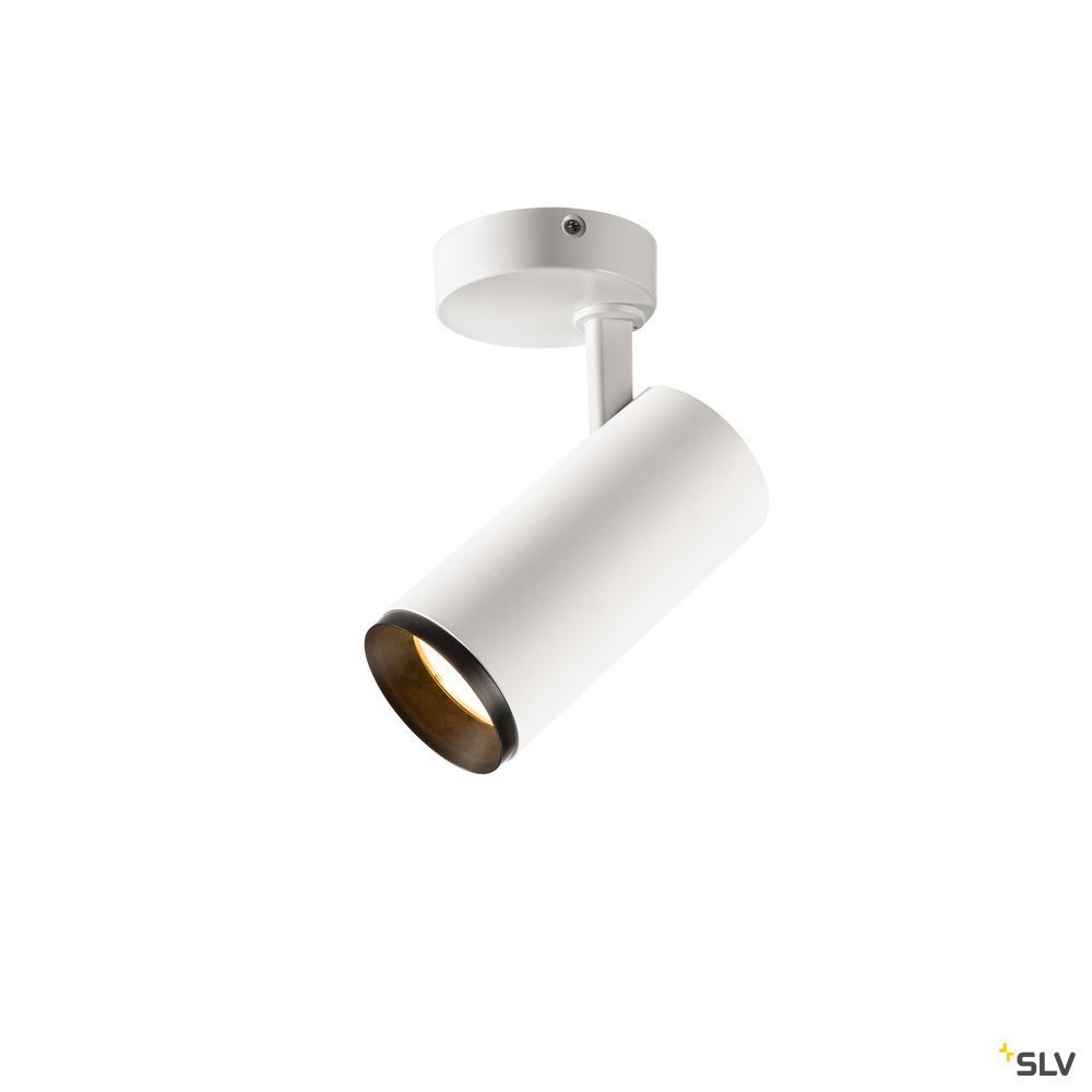 SLV NUMINOS Numinos® Spot phase M, indoor led plafondopbouwlamp wit/zwart 2700 K 6