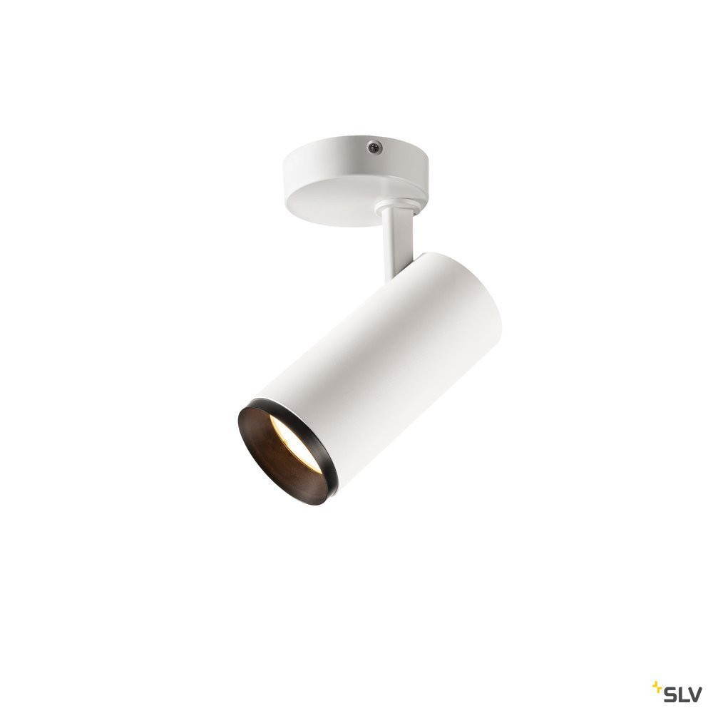SLV NUMINOS Numinos® Spot phase M, indoor led plafondopbouwlamp wit/zwart 3000 K 3