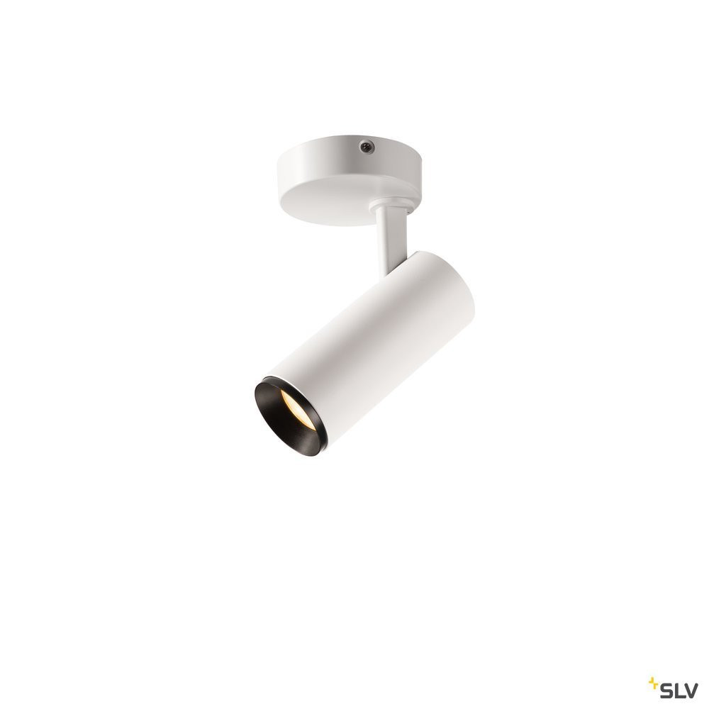 SLV NUMINOS Numinos® Spot phase S, indoor led plafondopbouwlamp wit/zwart 2700 K 2