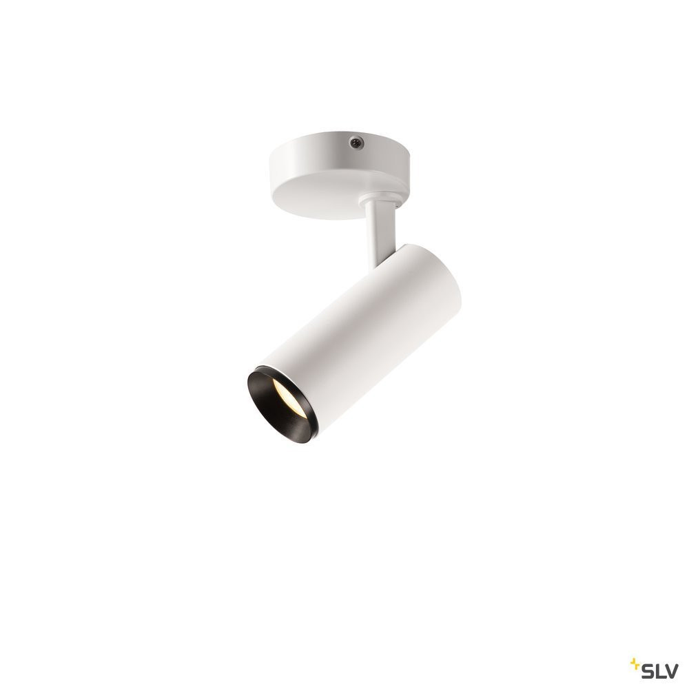 SLV NUMINOS Numinos® Spot phase S, indoor led plafondopbouwlamp wit/zwart 3000 K 2