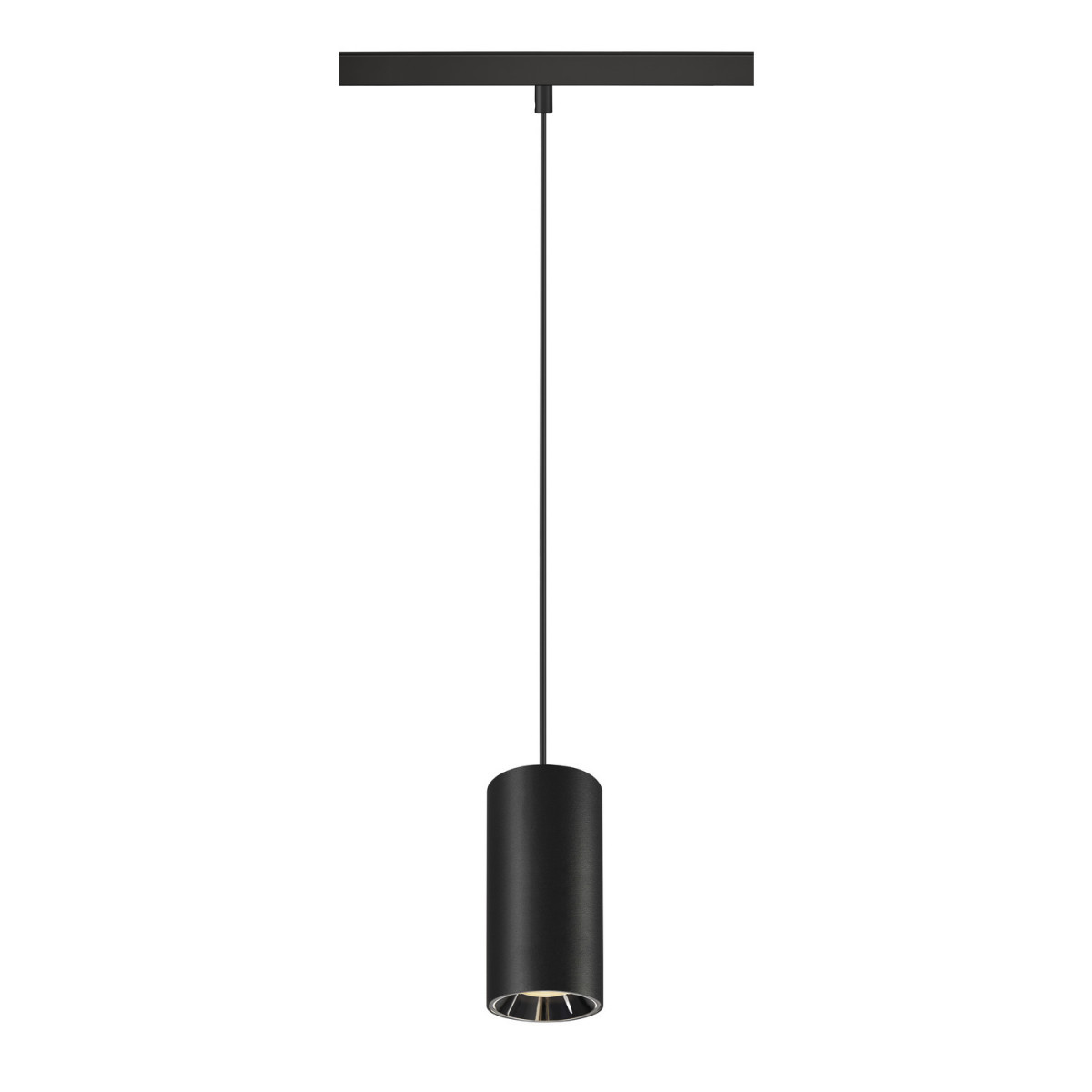 SLV 48V SYSTEM Numinos® S 48V track dali, pendelarmatuur, zwart/chroom, 16W, 1050LM,