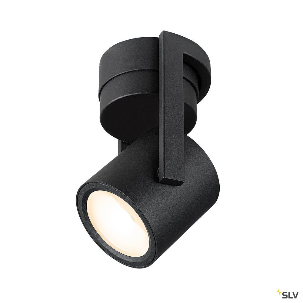 SLV OCULUS Oculus CW, indoor led wand- en plafondopbouwlamp zwart dim-to-warm 200