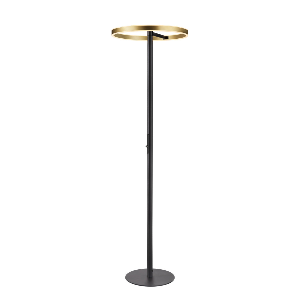 SLV ONE One Straight FL, staand armatuur zwart/messing 20W 1200/1200LM 2700/30