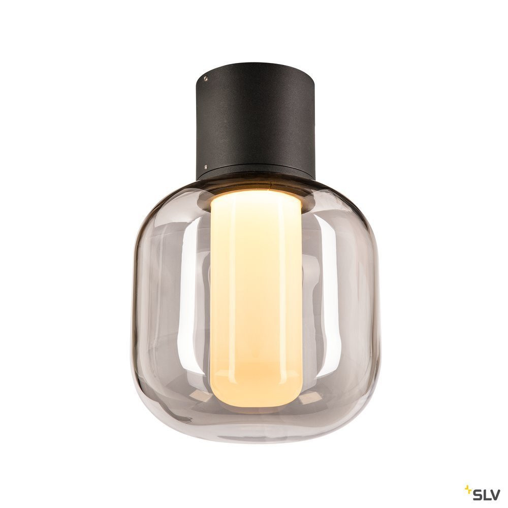 SLV OVALISK Ovalisk CL, outdoor led plafondopbouwlamp antraciet CCT-switch 3000/40
