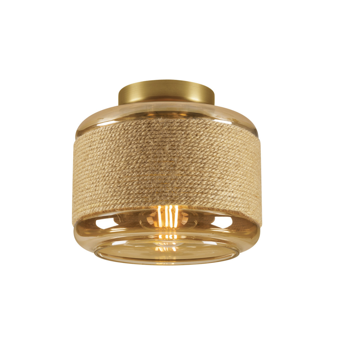 SLV PANTILO Pantilo Rope 19, wand- en plafondopbouwarmatuur, cilindrisch, 1 X max.