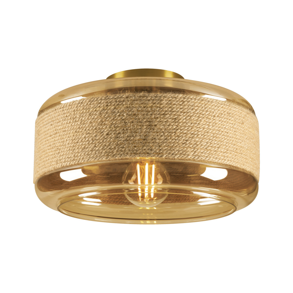 SLV PANTILO Pantilo Rope 27, wand- en plafondopbouwarmatuur, cilindrisch, 1 X max.